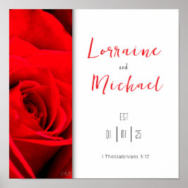 愛の宣言レッドローズスクエアポスター ポスター