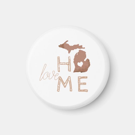 愛の家はミシガンにある マグネット (正面)