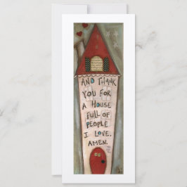 愛の家 – フラットフレームカード 招待状