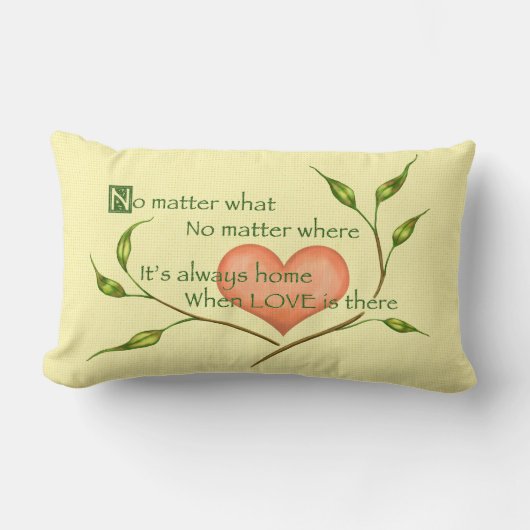 愛の家 ランバークッション (正面)