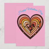 愛の層 ハッピーバレンタインデー シーズンカード (正面/裏面)