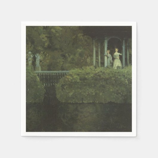 愛の島 (コンスタンチン・ソモフ作) スタンダードカクテルナプキン (正面)