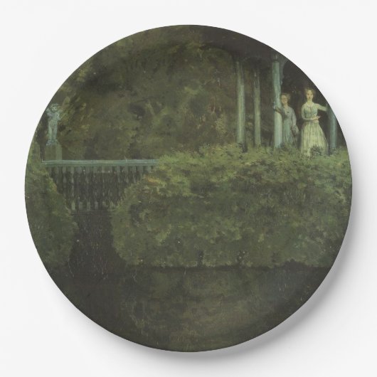 愛の島（Konstantin Somov著） ペーパープレート (正面)