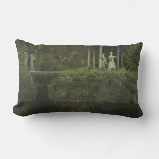 愛の島（Konstantin Somov著） ランバークッション (正面)