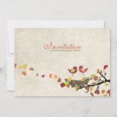 愛の巣-引っ越し祝いパーティーのパーティの招待状 招待状 (正面)