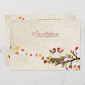 愛の巣-引っ越し祝いパーティーのパーティの招待状 招待状 (正面/裏面)