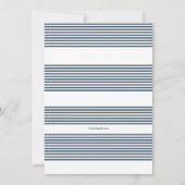 愛の帆祝 anniversary パーティーご招待 招待状 (裏面)