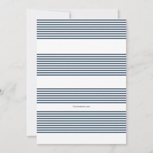 愛の帆走への招待 招待状 (裏面)