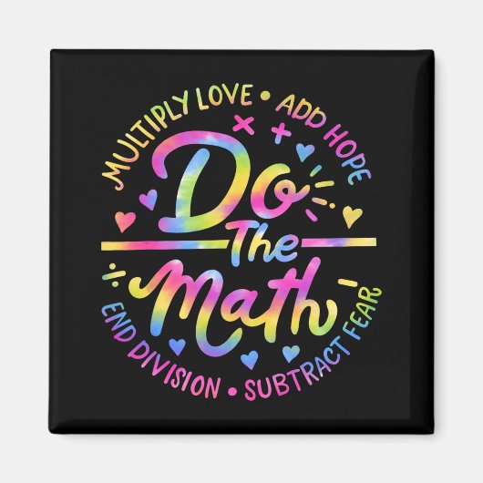 愛の希望の恐怖は数学のテスト日のスタアーテストをする マグネット (正面)