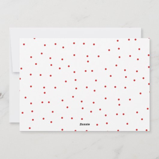 愛の平和と喜び赤の幸せな休日の写真 シーズンカード (裏面)