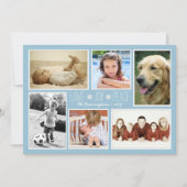 愛の平和の喜び家族の写真クリスマスカード シーズンカード (正面)