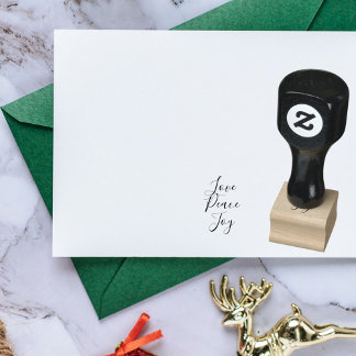 愛の平和の喜び感動的クリスマスインク ラバースタンプ