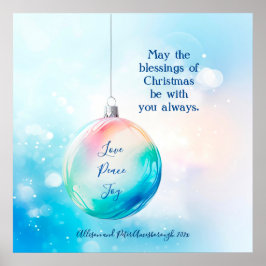 「愛の平和の喜び」クリスマスオーナメント ポスター