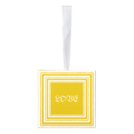 愛の平和の希望と喜び キューブオーナメント