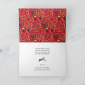 愛の平和の希望 |ミニマリストHappy New Yearの写真 シーズンカード (内部)