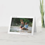 愛の平和の希望 |ミニマリストHappy New Yearの写真 シーズンカード (正面)