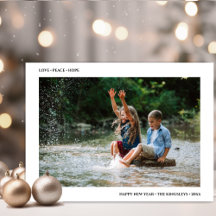 愛の平和の希望 |ミニマリストHappy New Yearの写真