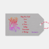 愛の平和を祈る ギフトタグ (正面(横))