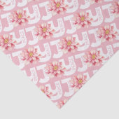 愛の平和ジョイピンクポインセチアのクリスマスパターン 薄葉紙 (詳細)