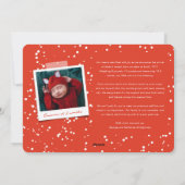 愛の平和ジョイ小さなキスベビーの第1クリスマス シーズンカード (裏面)