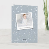 愛の平和ジョイ小さなキスベビーの第1クリスマス シーズンカード (裏面)