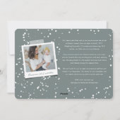 愛の平和ジョイ小さなキスベビーの第1クリスマス シーズンカード (裏面)