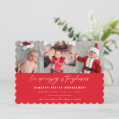 愛の平和ジョイ小さなキスベビーの第1クリスマス シーズンカード (スタンド正面)