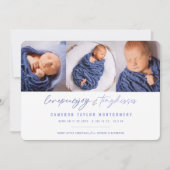 愛の平和ジョイ小さなキスベビーの第1クリスマス シーズンカード (正面)