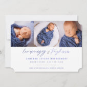 愛の平和ジョイ小さなキスベビーの第1クリスマス シーズンカード (正面)