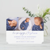 愛の平和ジョイ小さなキスベビーの第1クリスマス シーズンカード (スタンド正面)