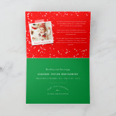 愛の平和ジョイ小さなキスベビーの第1クリスマス シーズンカード (内部)