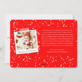 愛の平和ジョイ小さなキスベビーの第1クリスマス シーズンカード (裏面)