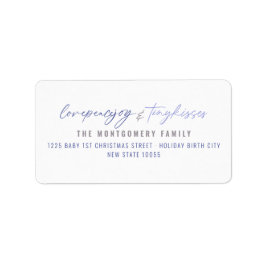 愛の平和ジョイ小さなキスベビーの第1クリスマス ラベル