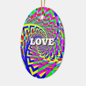 愛の平和スパイラル セラミックオーナメント (左)