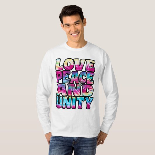愛の平和統一。 Tシャツ (正面フル)