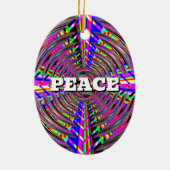 愛の平和(言葉を変える) セラミックオーナメント (裏面)