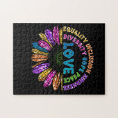 愛の平等を含む多様性の希望の平和 ジグソーパズル (横)