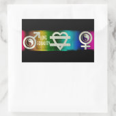 愛の平等 長方形シール (バッグ)