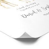 愛の年のかわいいキリン夫婦 ポスター (角)