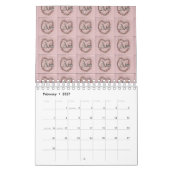 愛の年 カレンダー (2月 2027)