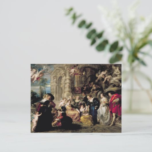 愛の庭， c.1630-32 ポストカード (スタンド正面)