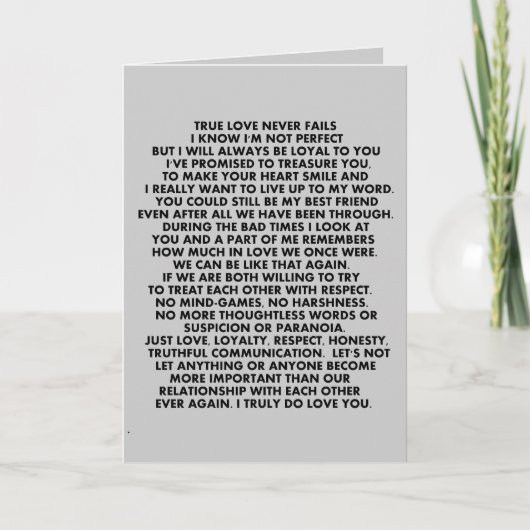 愛の引用文人間関係がCを試みているように言う カード (正面)