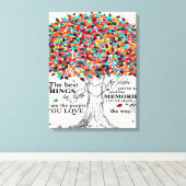 愛の引用文夫、夫の誕生日ギフト キャンバスプリント (インサイチュ (ウッドフロア))