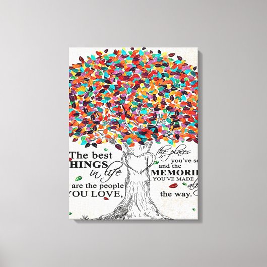 愛の引用文夫、夫の誕生日ギフト キャンバスプリント (正面)