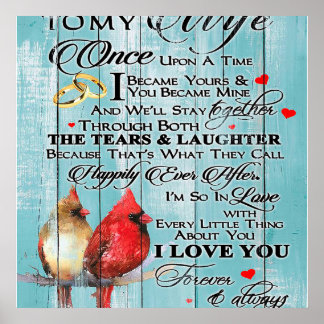 愛の引用文妻、カップル愛の贈り物、愛の妻 ポスター