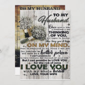 愛の引用文私の夫に、トレンディーギフト シーズンカード (正面/裏面)