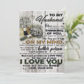 愛の引用文私の夫に、トレンディーギフト シーズンカード (スタンド正面)