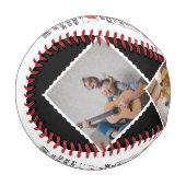 愛の引用文私の娘にカスタム4写真 野球ボール (正面左)