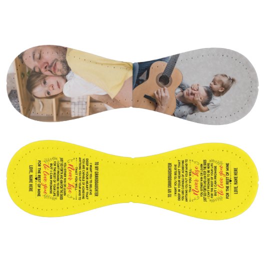 愛の引用文私の孫娘にカスタム2写真 ソフトボール (パネル)