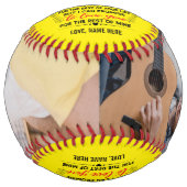 愛の引用文私の孫娘にカスタム2写真 ソフトボール (正面)